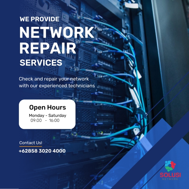 Jasa Maintenance Jaringan & Server di Solusi Network Padang